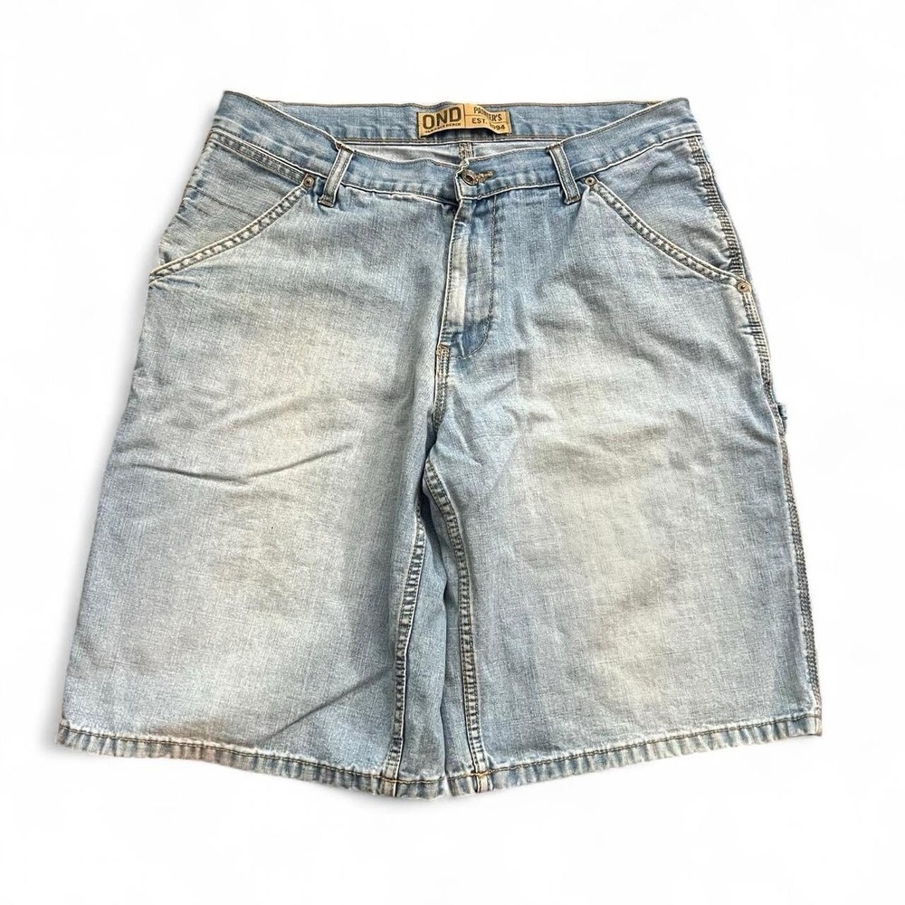 Old Navy Painter's Denim Shorts Size 32 Skate Y2K 2000s Retro Vintage